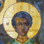 Jesus in der russischen Marienikone im linken Querschiff