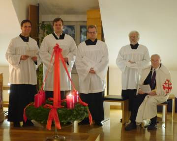 Choralschola am  1. Dezember 2016 in der Kapelle des Militätischen Bischofsamts