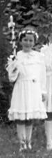 Barbara Saß-Viehweger bei ihrer Erstkommunion 1952